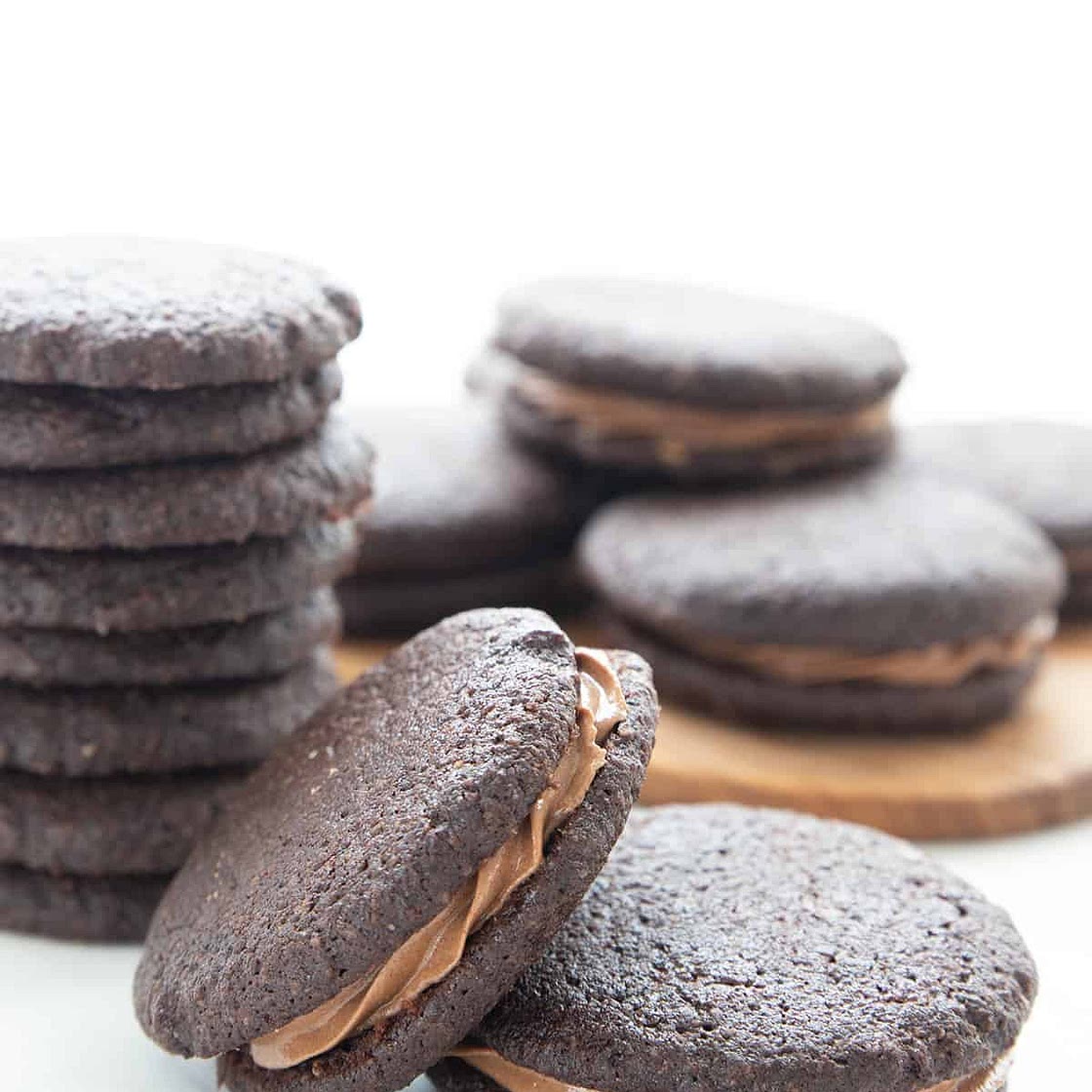 Keto Chocolate Sandwich Cookies