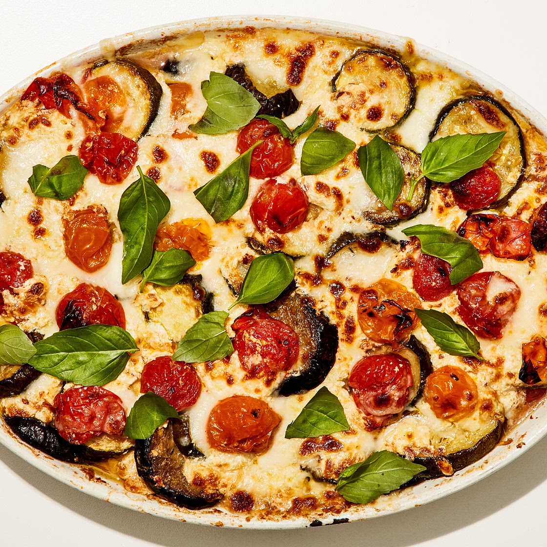 Cheesy Zucchini-Eggplant Bake