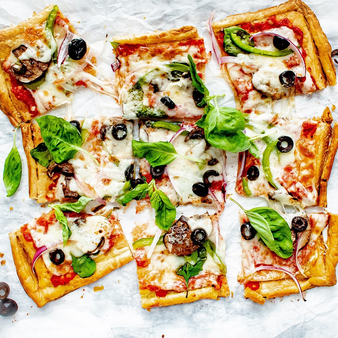 Puff Pastry Pizza Easy Recipe for 30 Minute Dinner