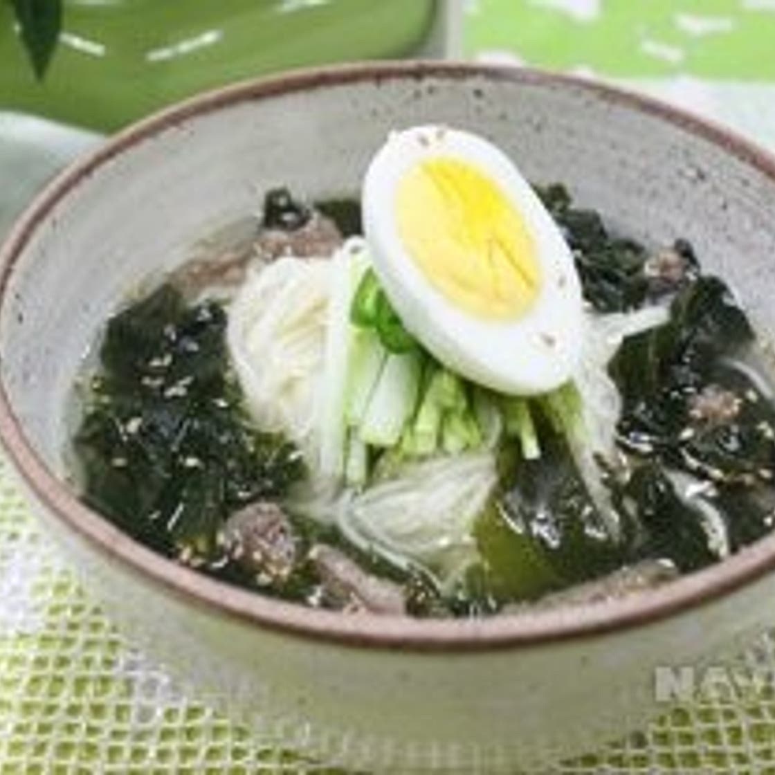 미역냉국수 만드는 법