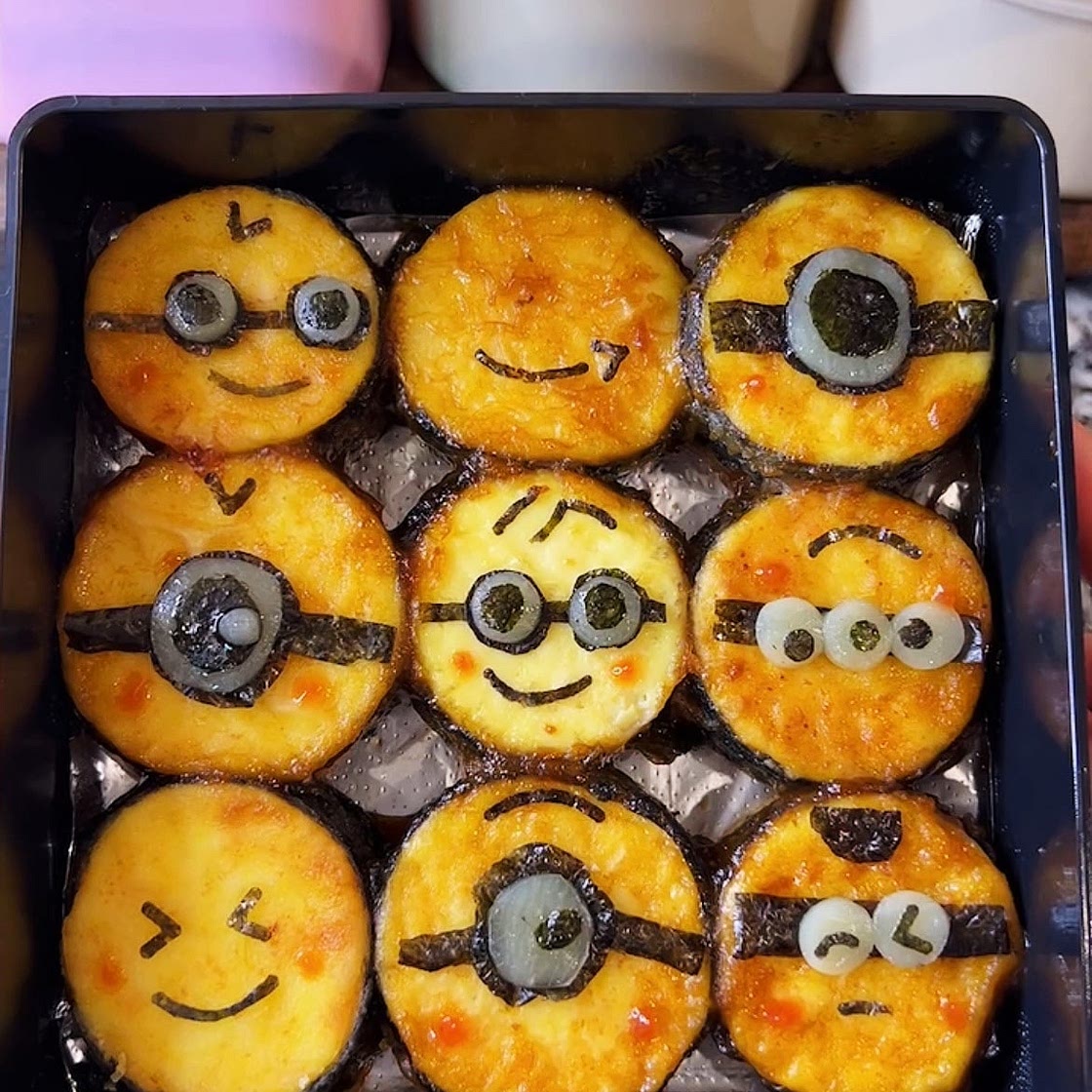 Japanese Egg Tofu (Tamago Tofu) in Teriyaki Sauce