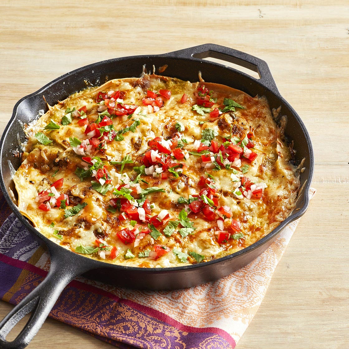 Green Chile Enchilada Casserole