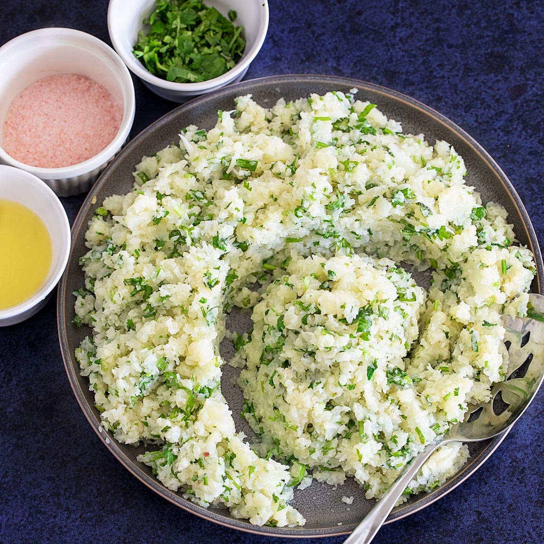 Instant Pot Cilantro Lime Cauliflower Rice Recipe