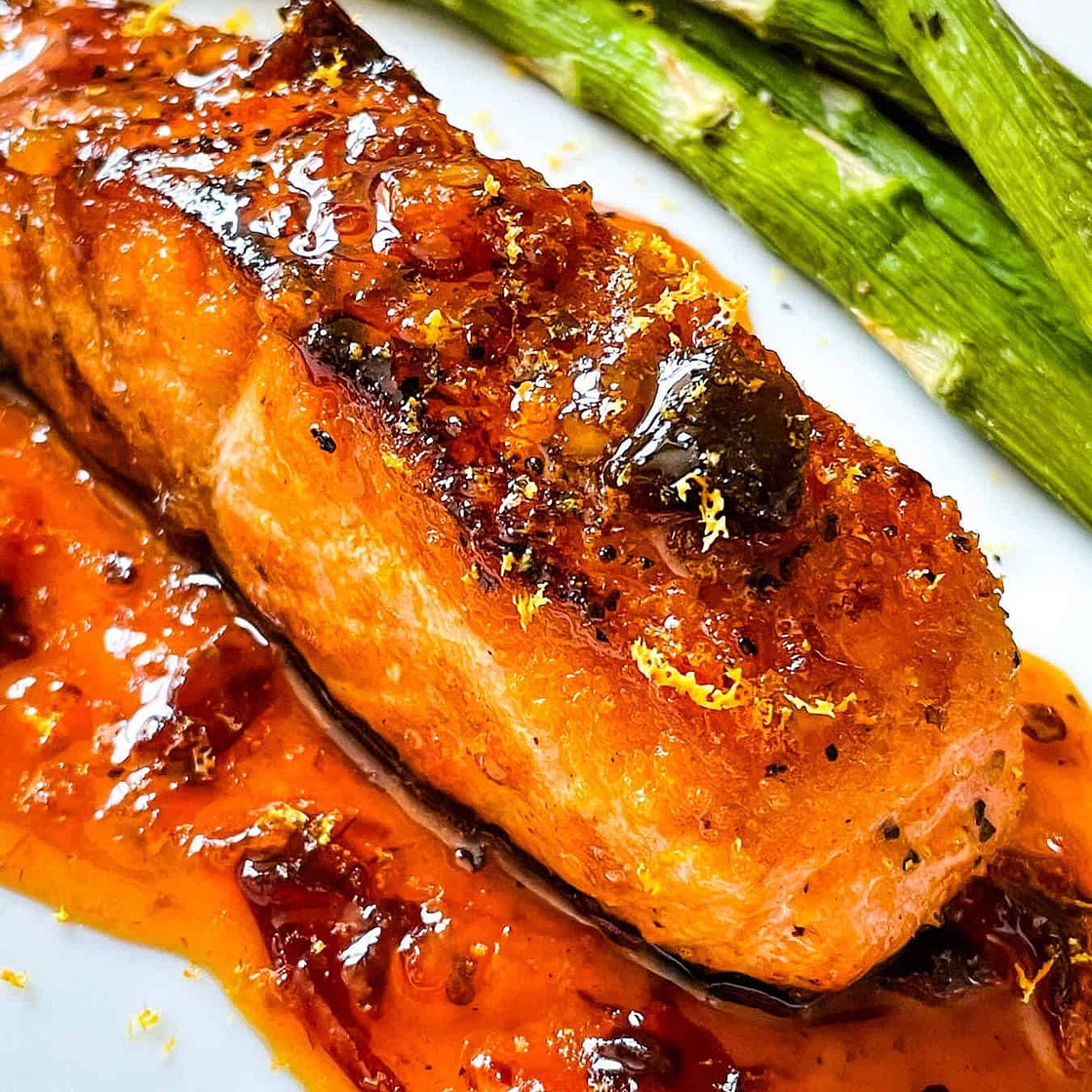 Chipotle Orange Glazed Salmon