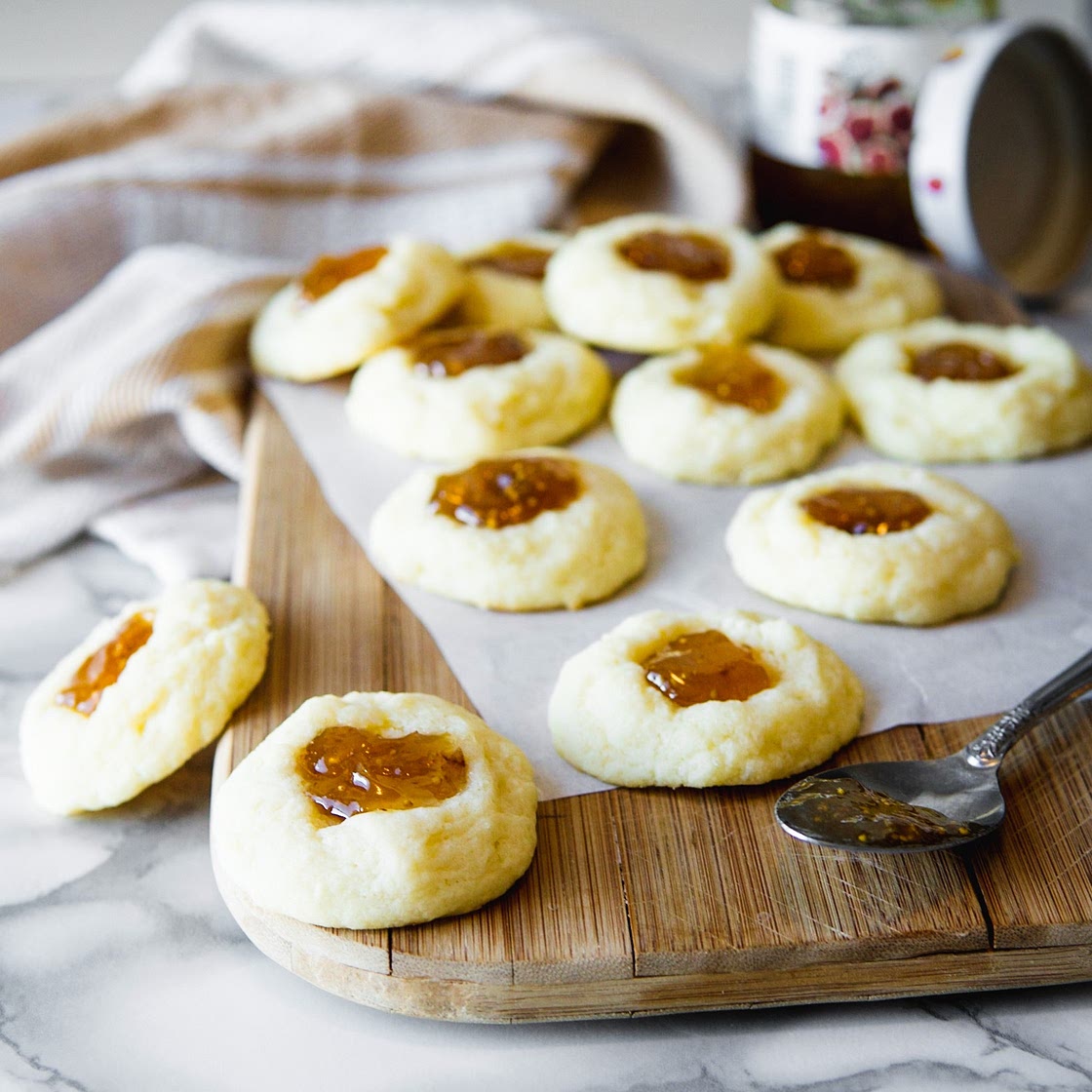 Soft Ricotta Cookies with Fig Jam