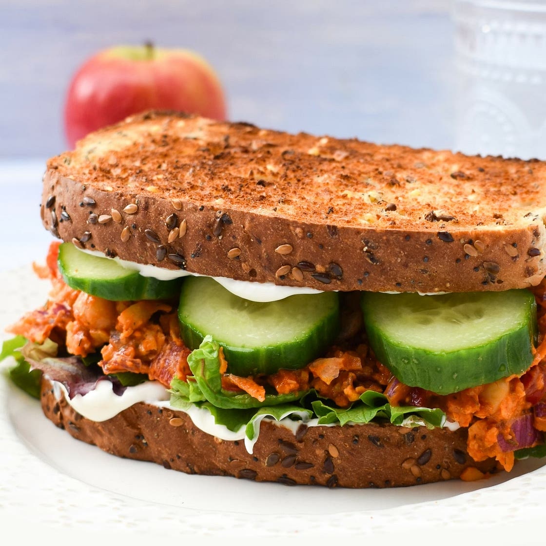 Vegan Gochujang Chickpea Smash for Sandwiches & Tacos
