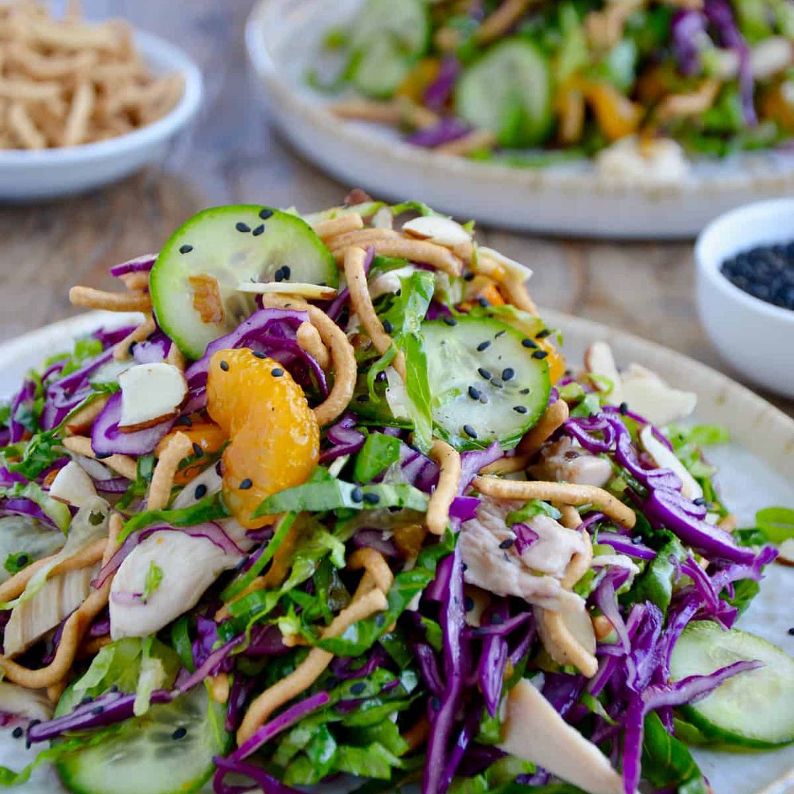 Chinese Chicken Salad with Sesame Dressing