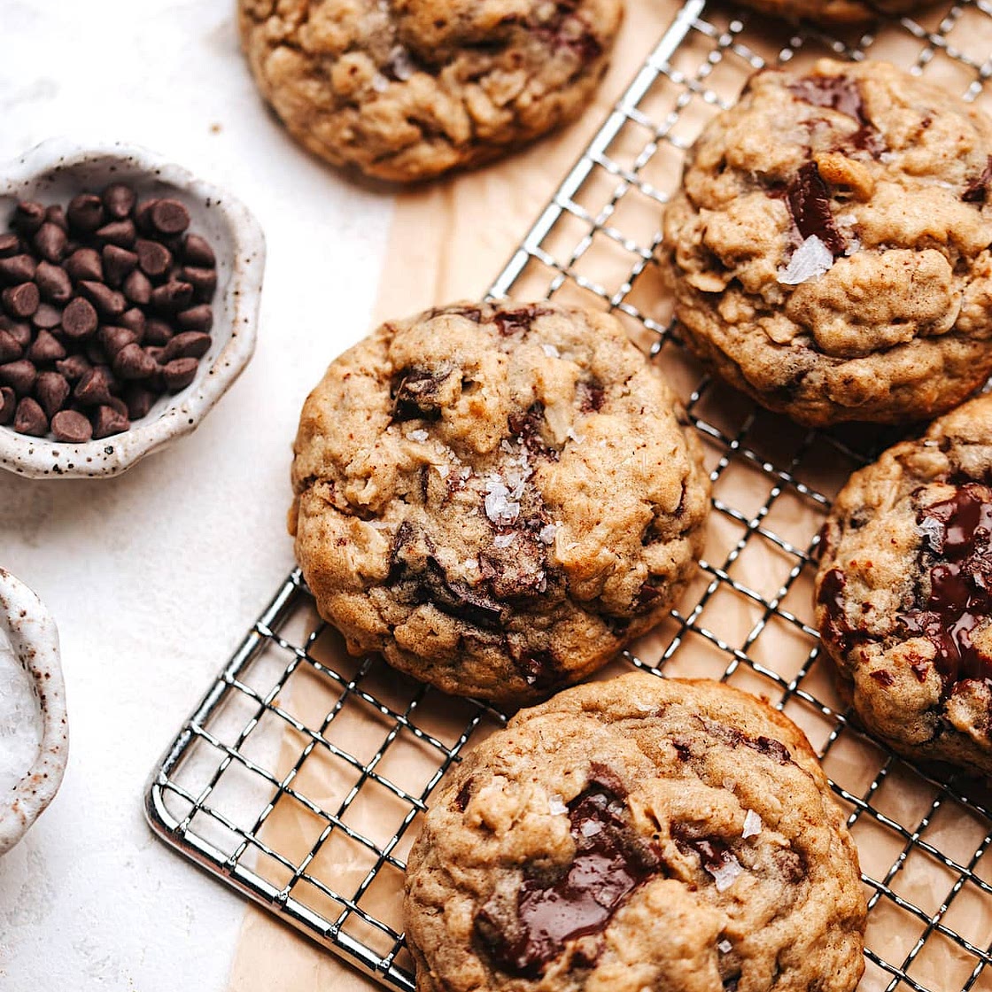 Brown Butter Oatmeal Chocolate Chip Cookies