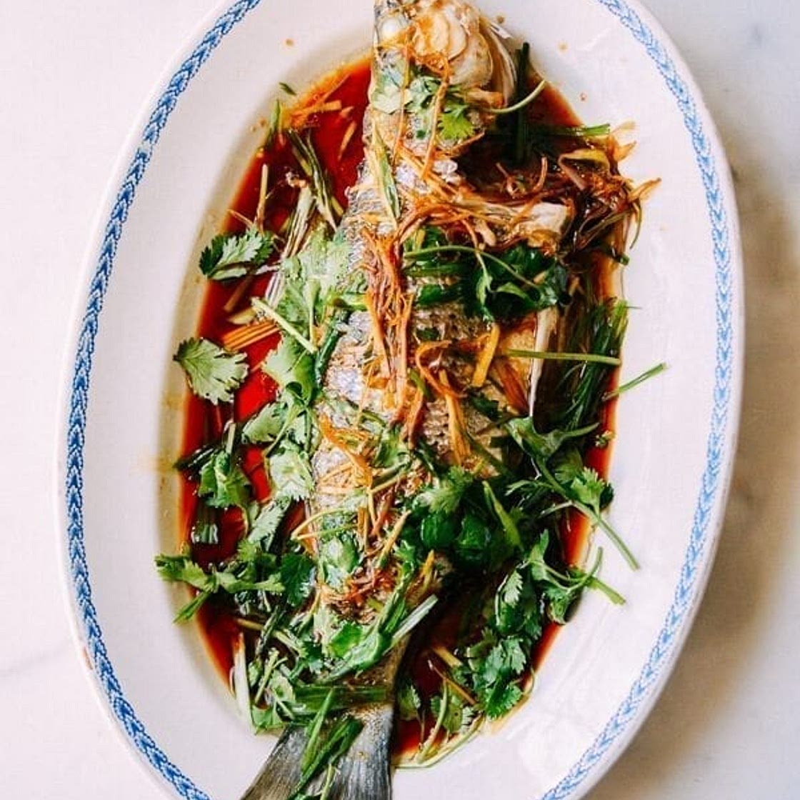 Chinese Steamed Whole Fish