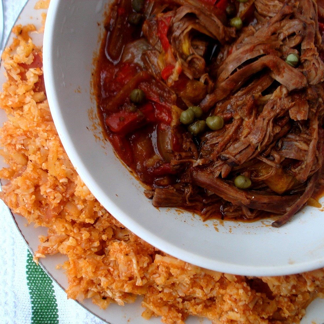 Crockpot Ropa Vieja with Cuban Style Rice