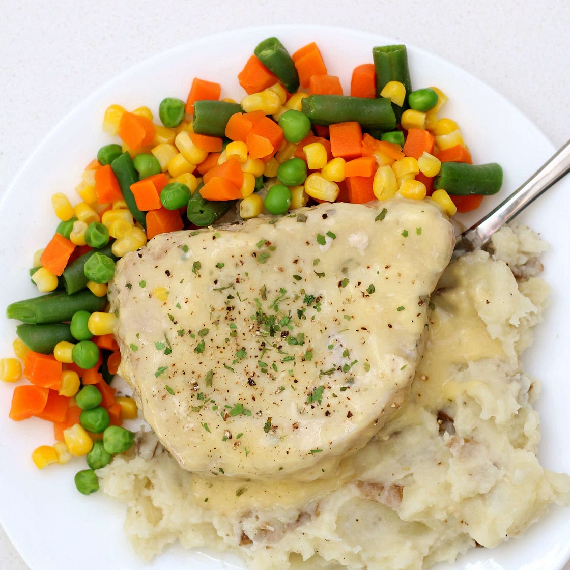 Instant Pot Ranch Pork Chops and Mashed Potatoes