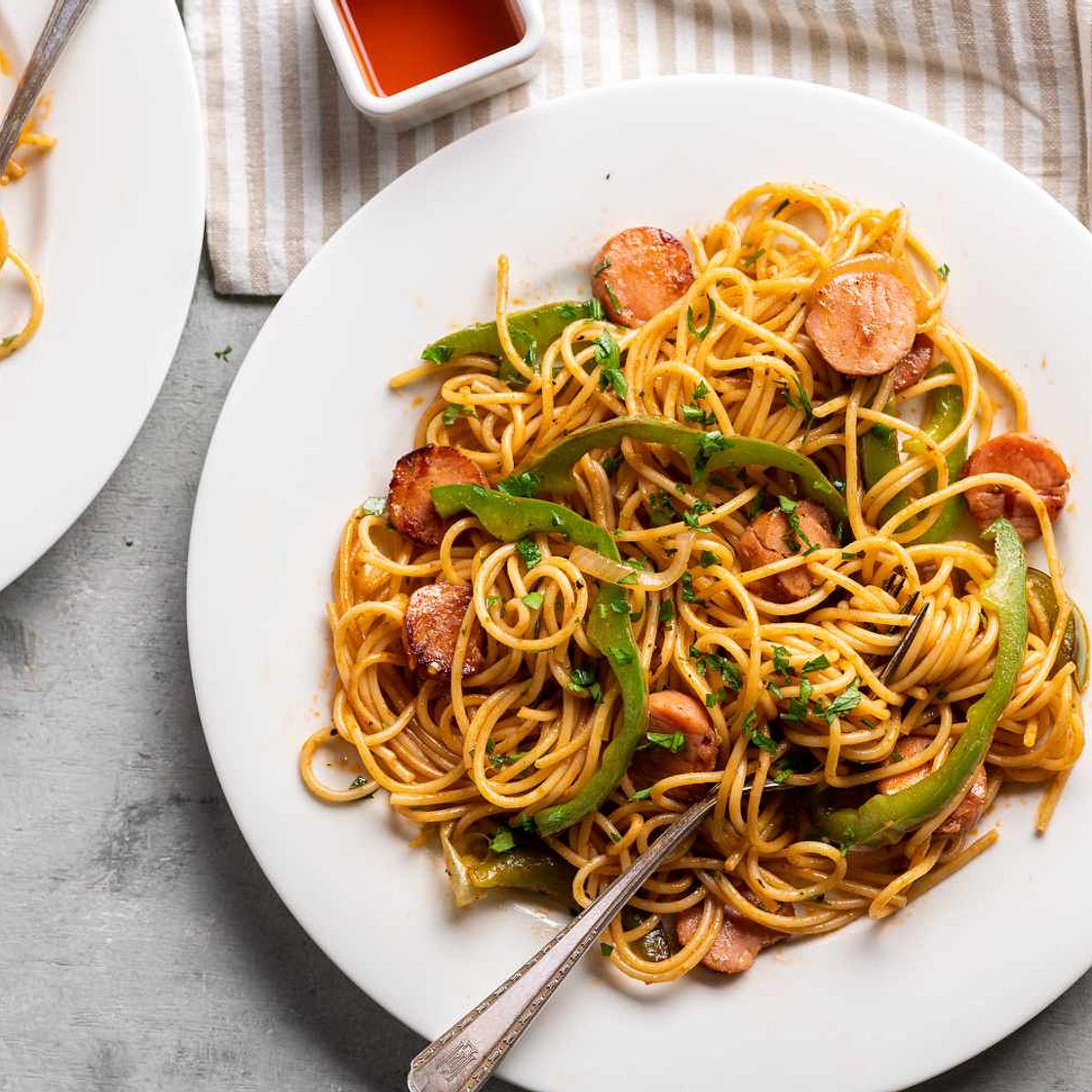 Spaghetti Napolitan (Japanese Ketchup Pasta)