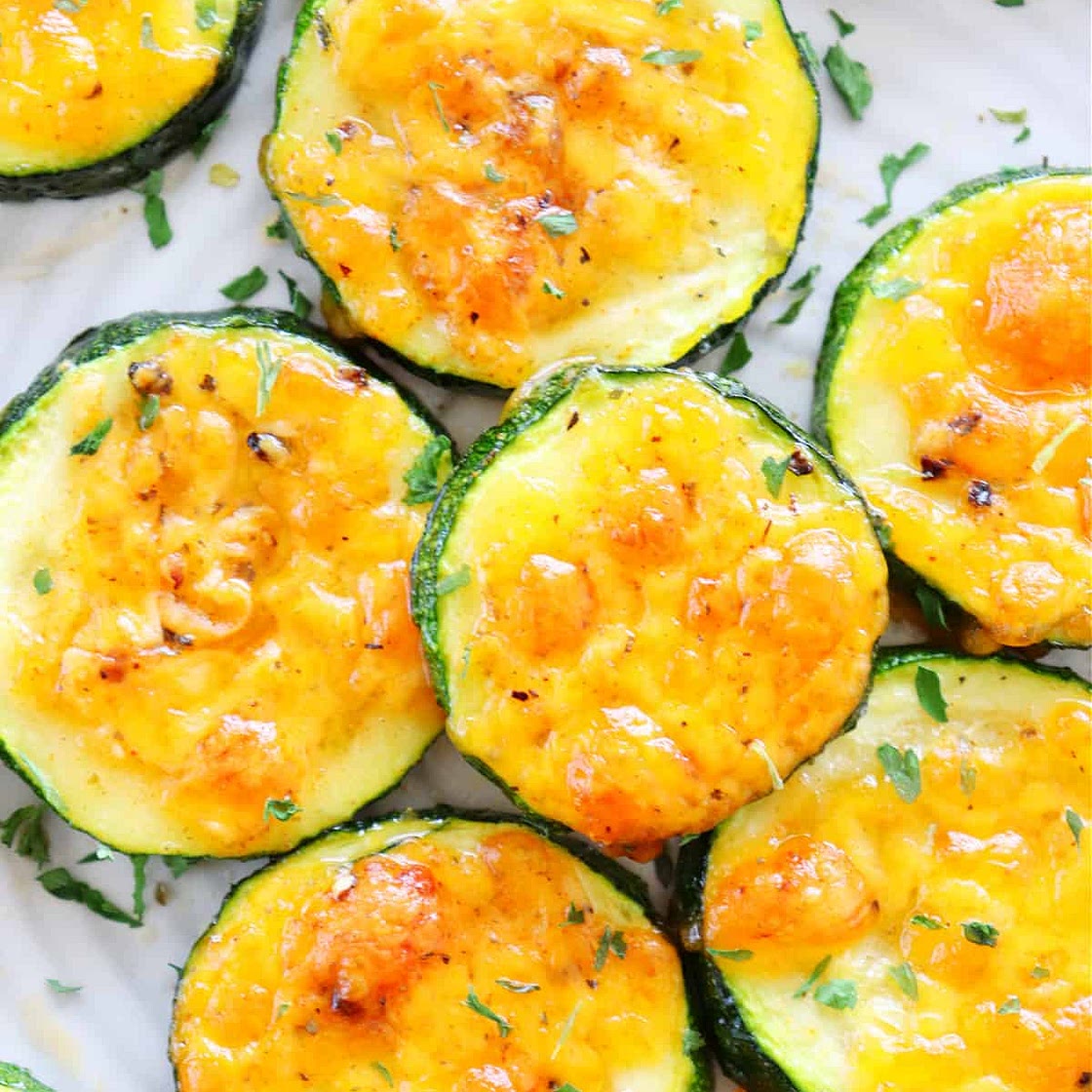 Cheddar Baked Zucchini