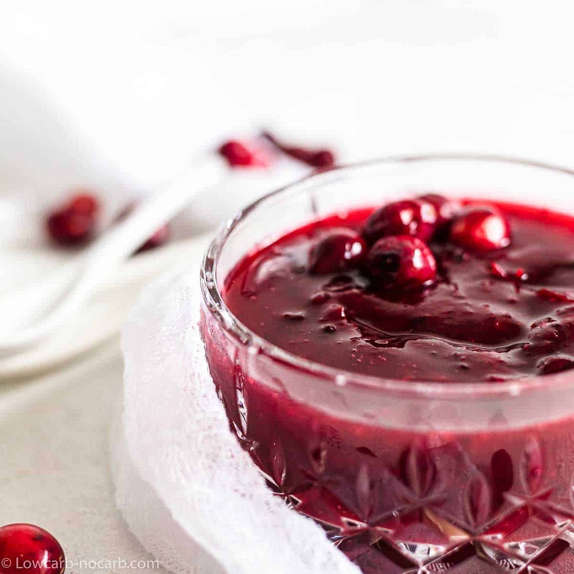 Sugar-Free Keto Cranberry Sauce Recipe