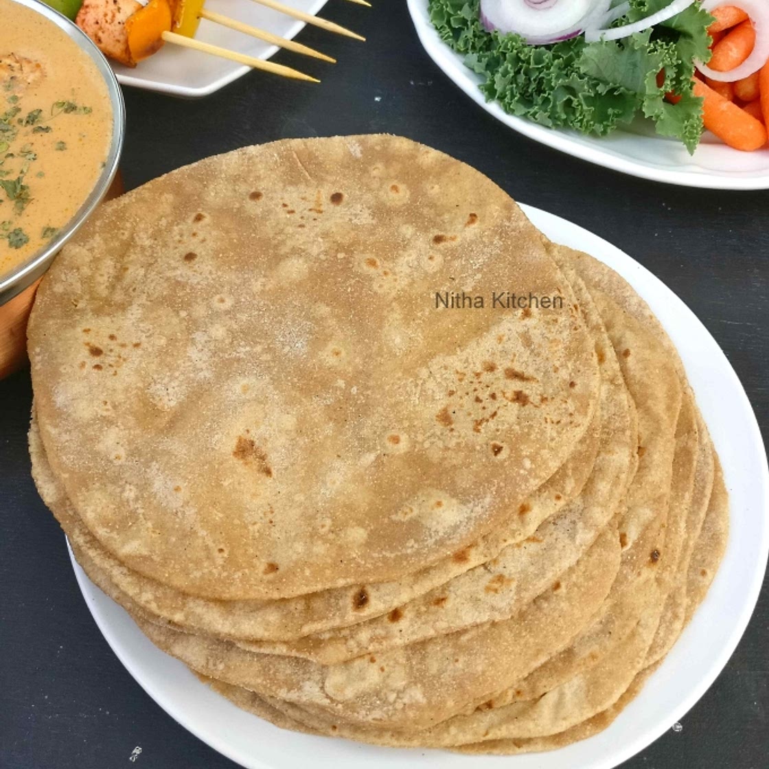 Zero Oil Vegan Soft Diet Chapati Video Recipe