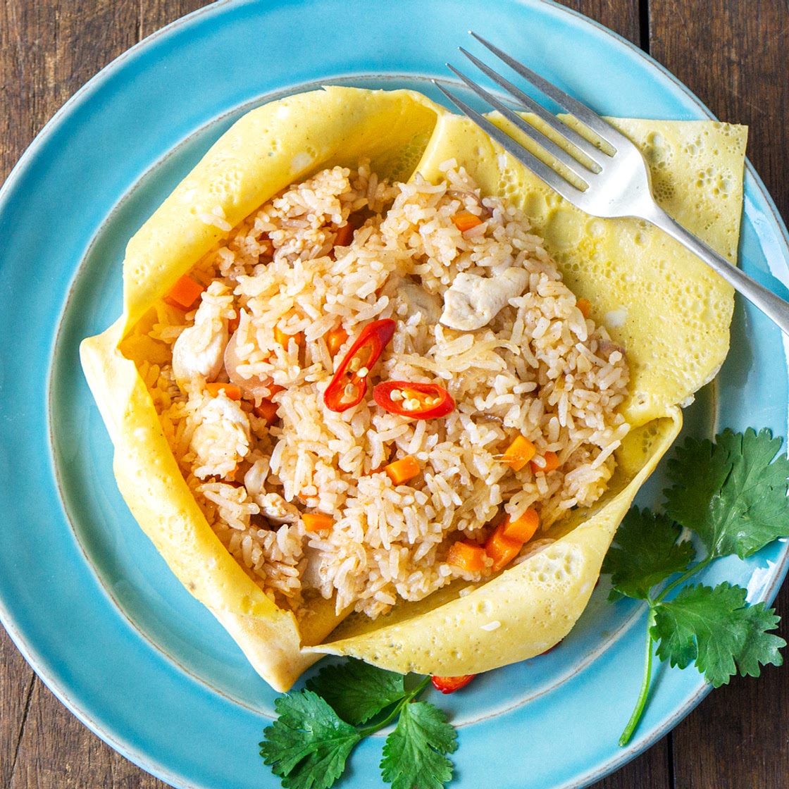 Omelette Fried Rice (Nasi Goreng Pattaya)