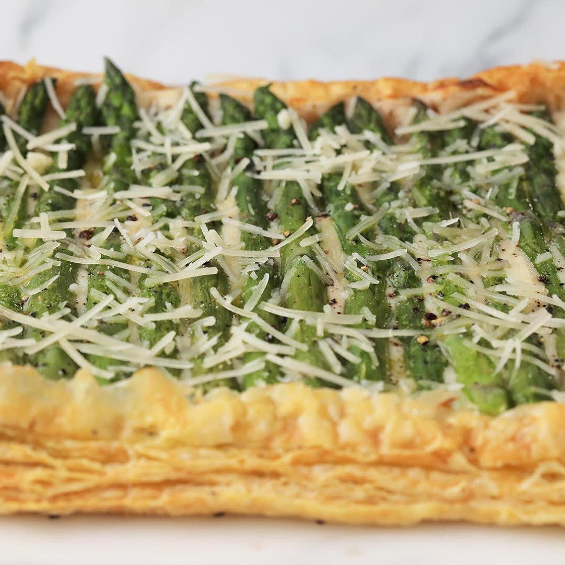 Cheesy Asparagus Tart Recipe by Tasty