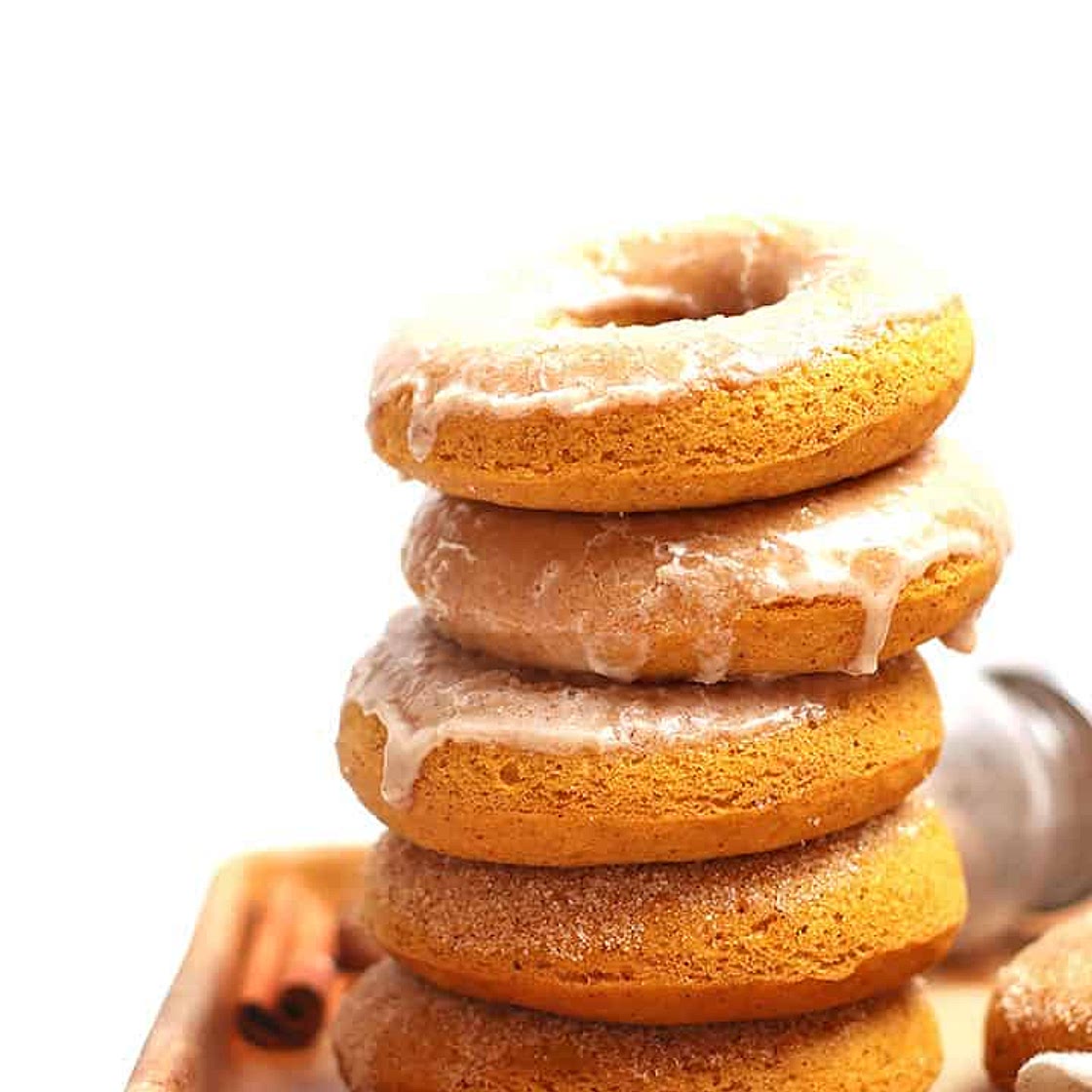 Vegan Maple Pumpkin Donuts