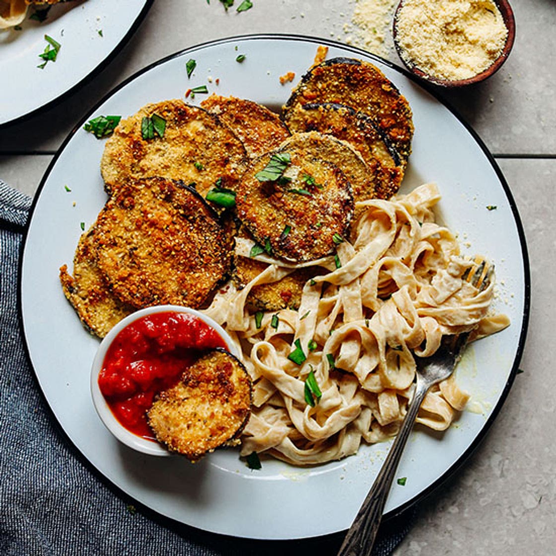 Crispy Gluten-Free Eggplant Parmesan