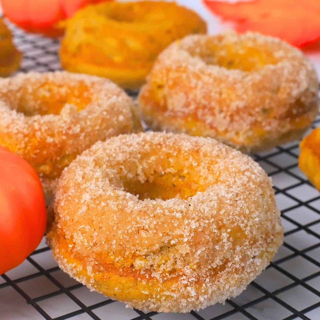 Sugar Free Pumpkin Spice Chai Donuts