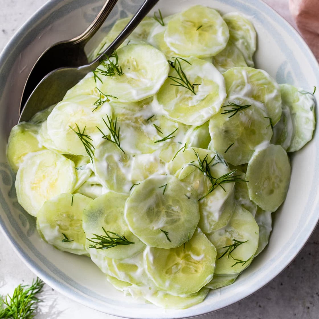 Creamy Cucumber Salad Recipe