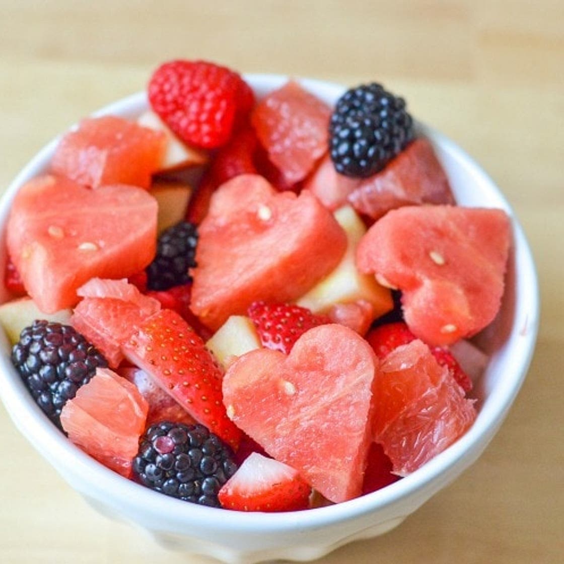 Easy Fruit Salad Recipe for Valentine's Day