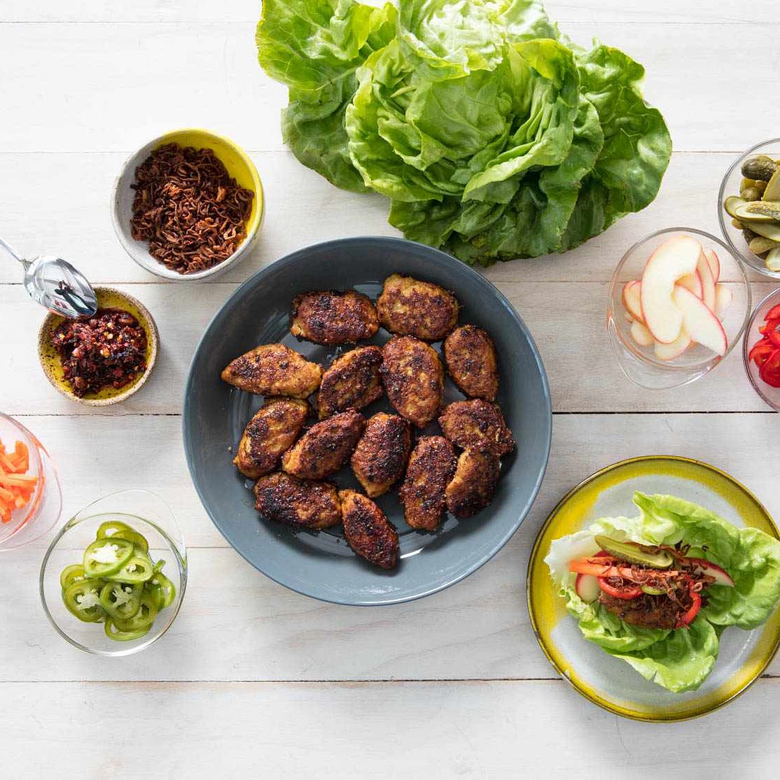 Vietnamese-Style Chicken Meatballs With Ginger and Mint Recipe