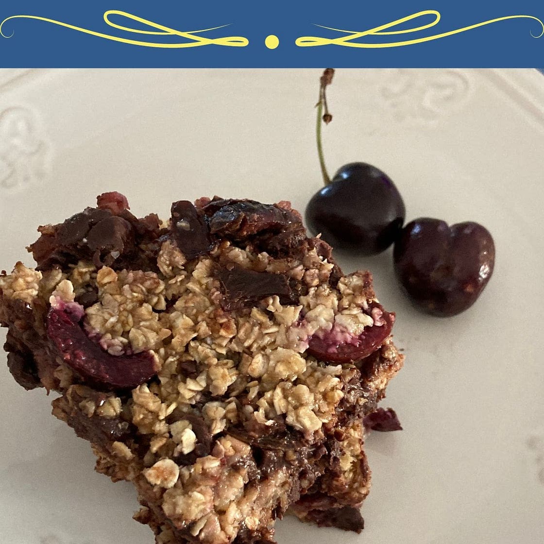 Ooey Gooey Oatmeal Cherry Chocolate Chip Bars Recipe