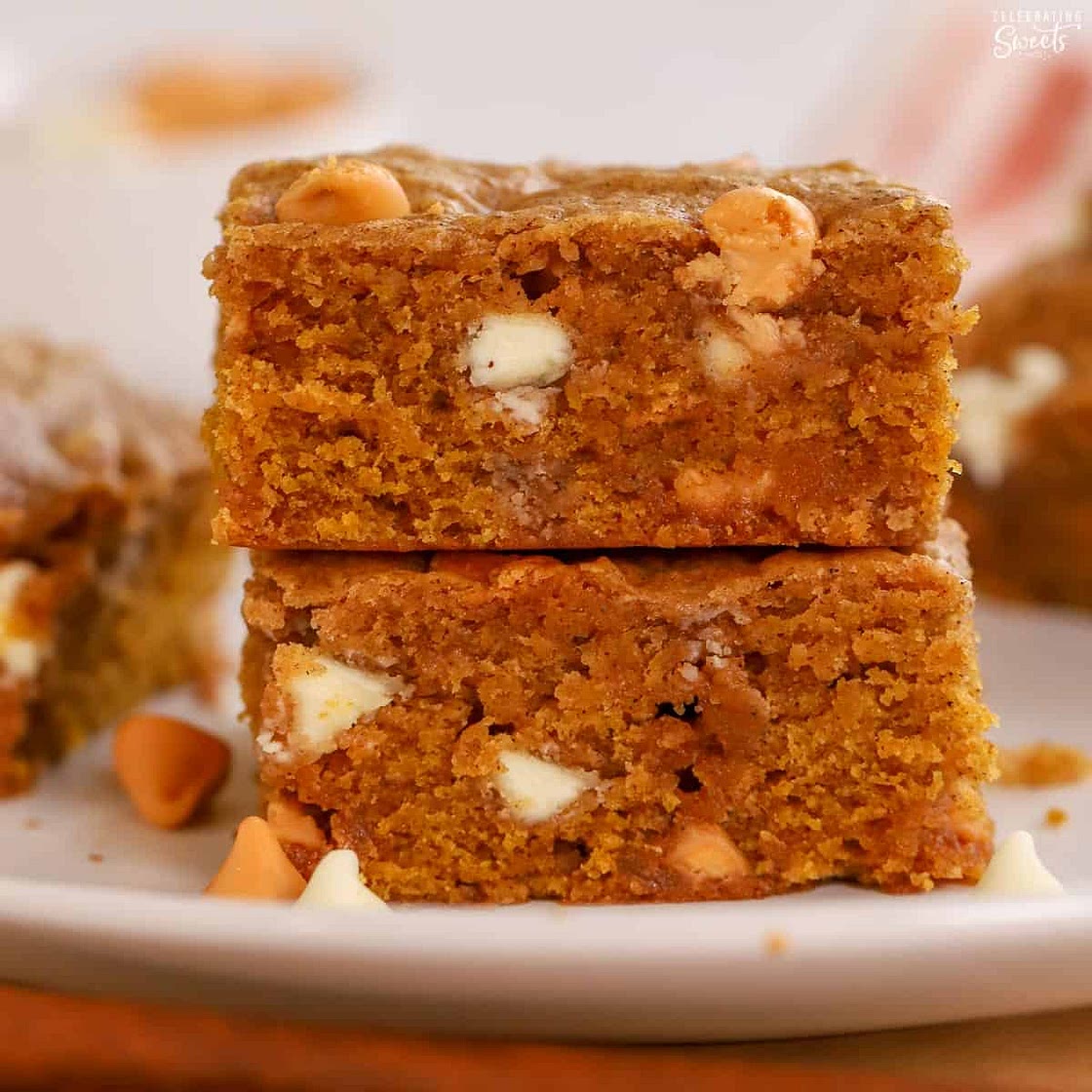 Butterscotch Pumpkin Blondies