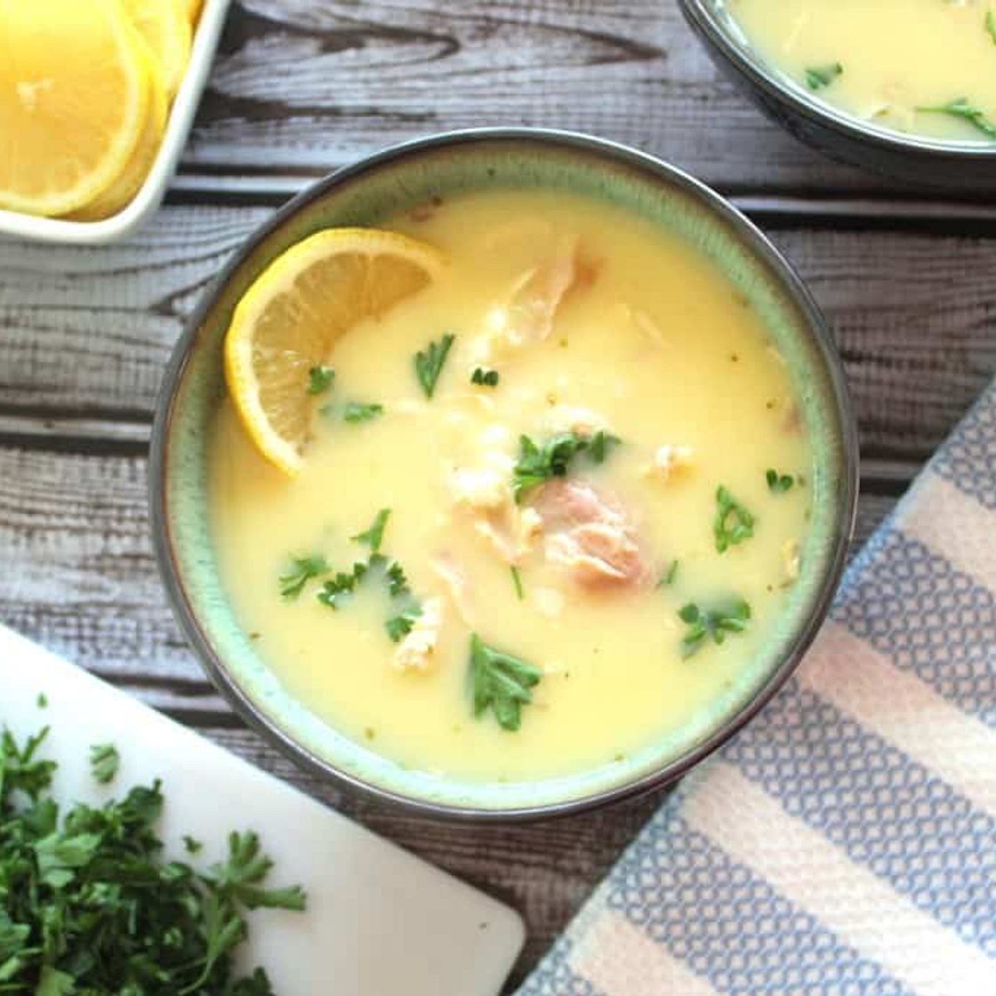 Chicken Lemon Rice Soup [Supe me Pule]