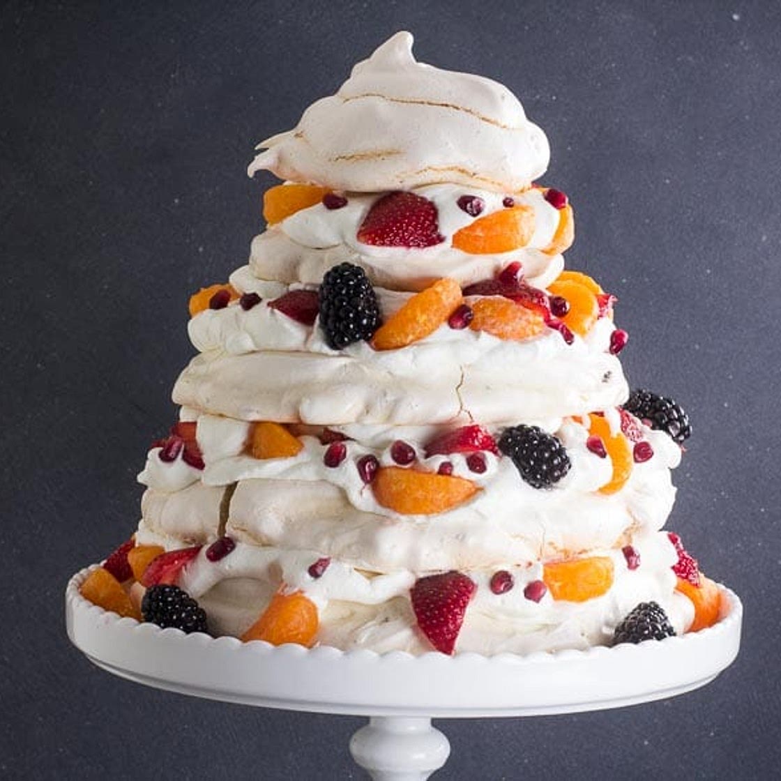 Towering Low FODMAP Fruit Pavlova