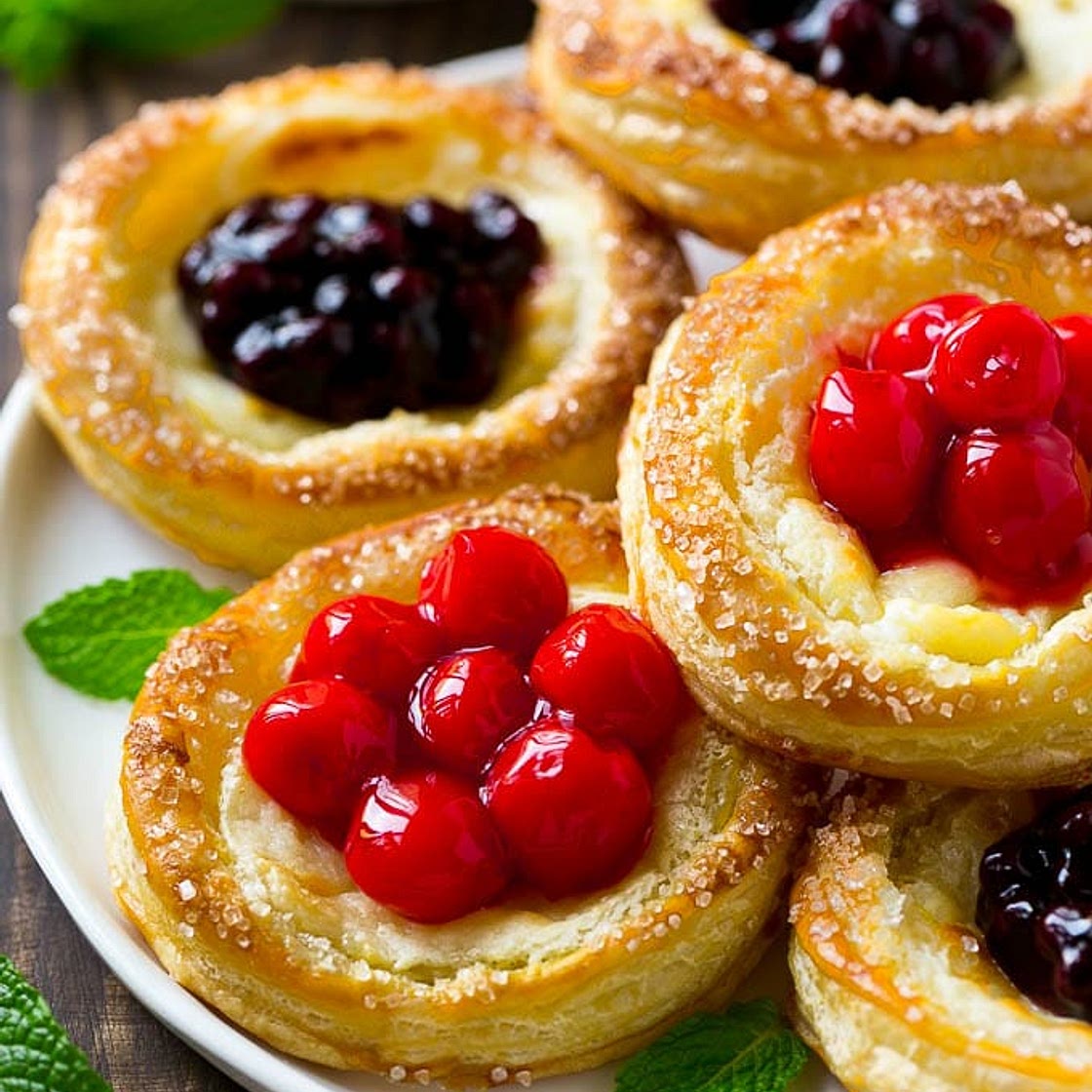 Cream Cheese Danish with Fruit