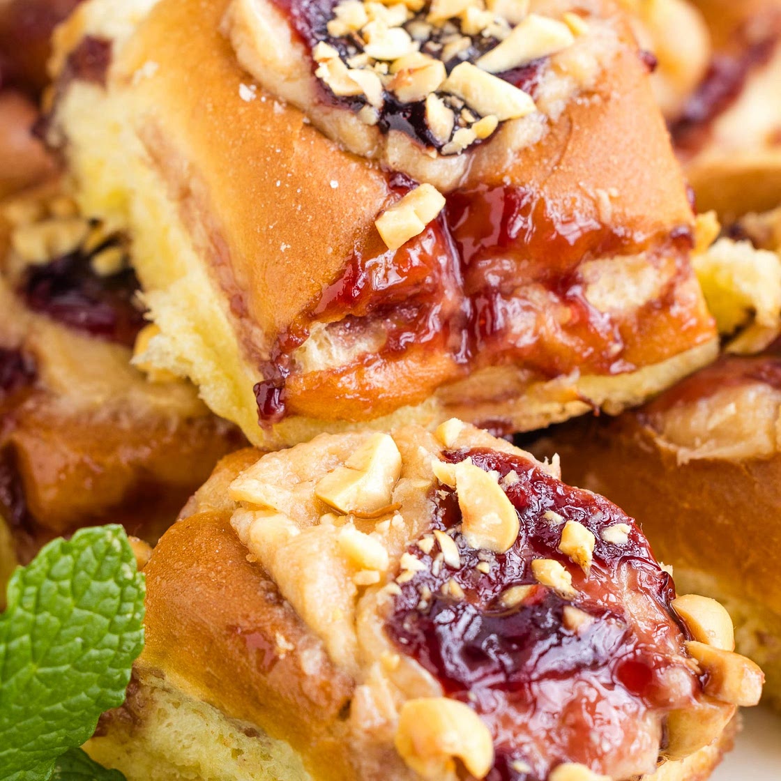 Peanut Butter and Jelly Hawaiian Roll Cheese Danish