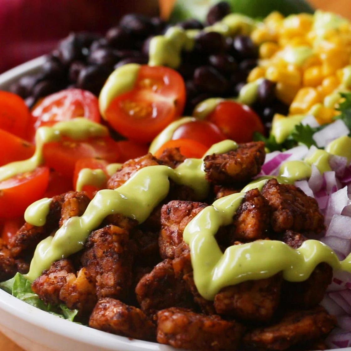 Tempeh Taco Salad Recipe by Tasty