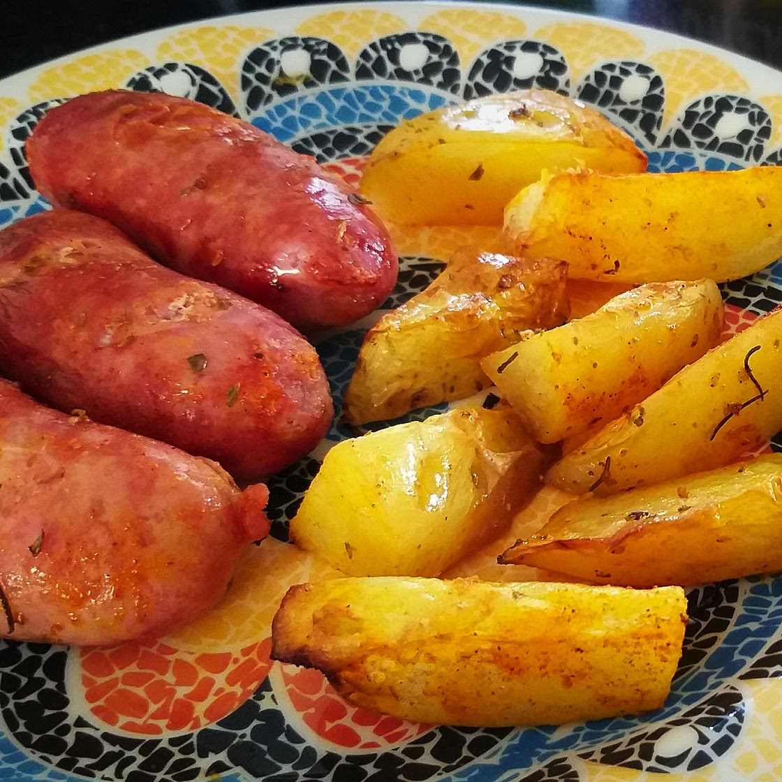 Receita de Batata frita com calabresa na AirFryer