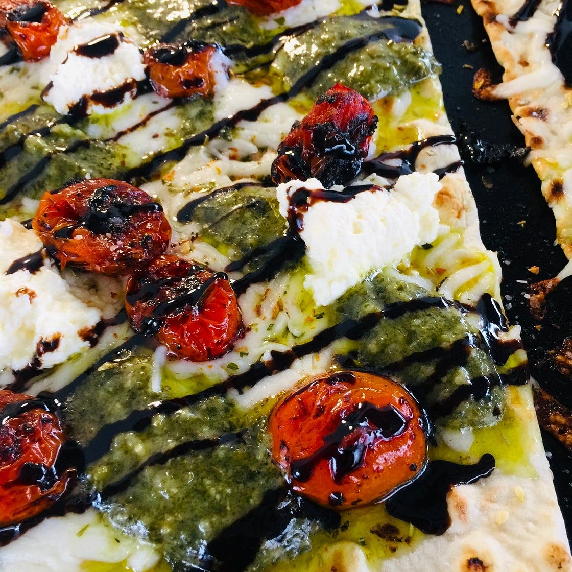 Blackstone Caprese Lavash Flatbreads