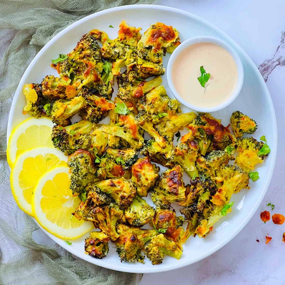 Air Fryer Broccoli (Malai Broccoli)