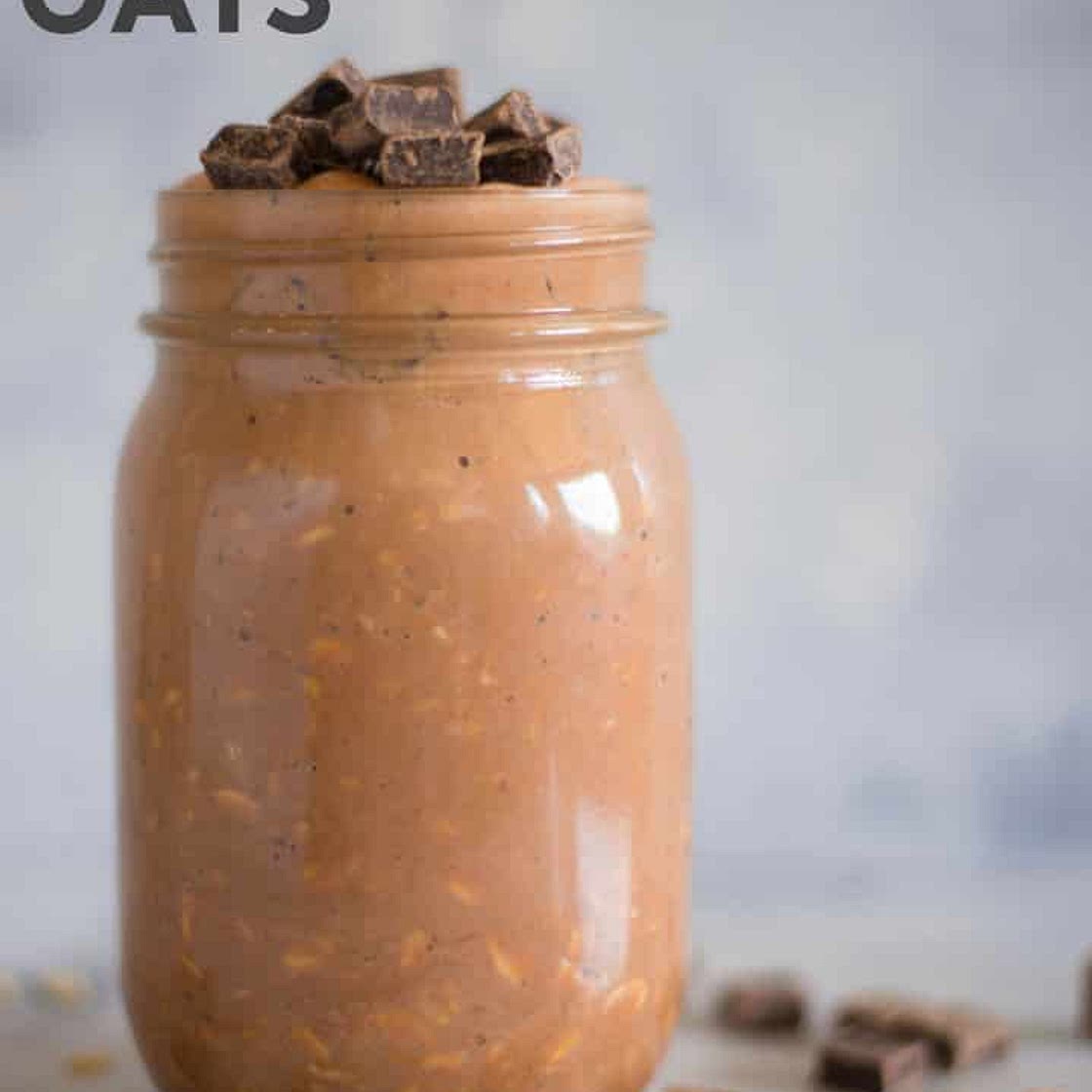 Chocolate Peanut Butter Overnight Oats