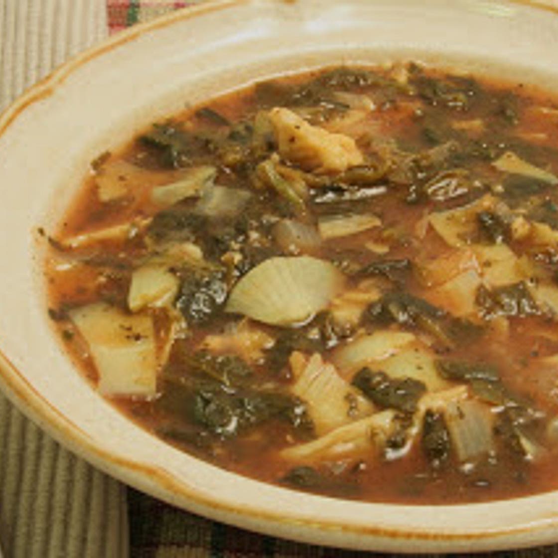 Spinach-Artichoke-Tomato Soup