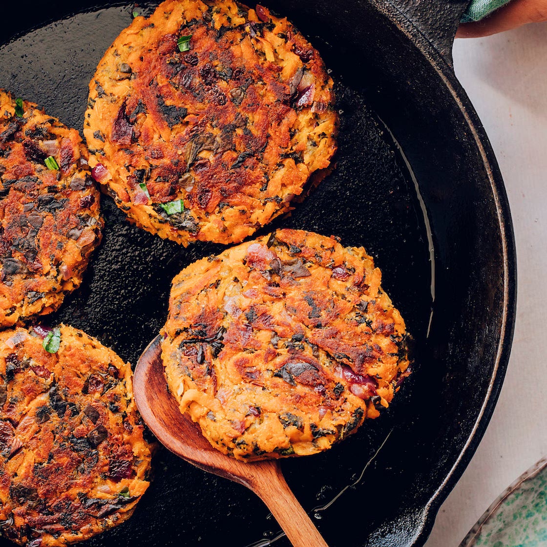 Kale & Sweet Potato Fritters