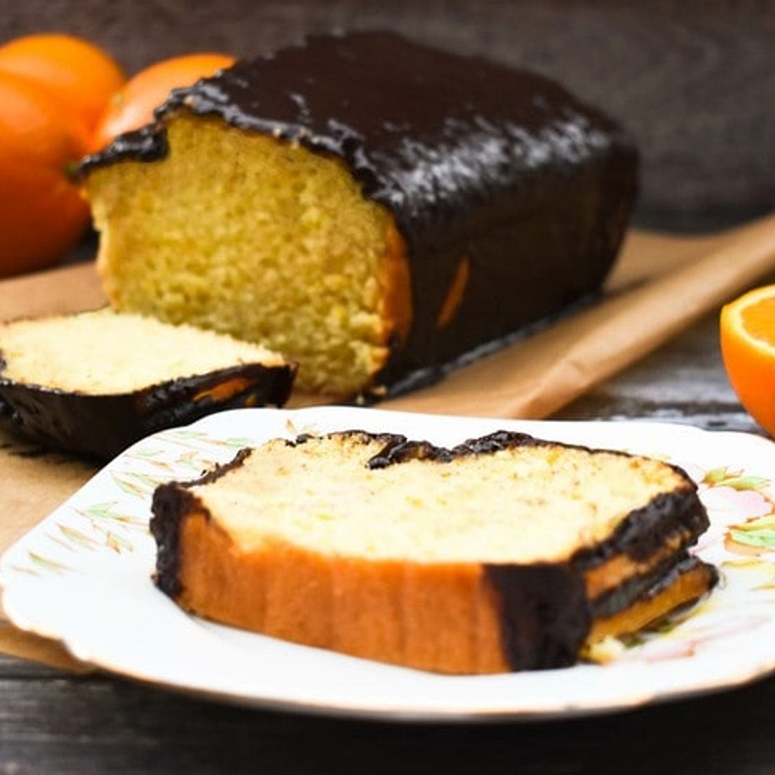 Vegan Jaffa Orange Loaf Cake