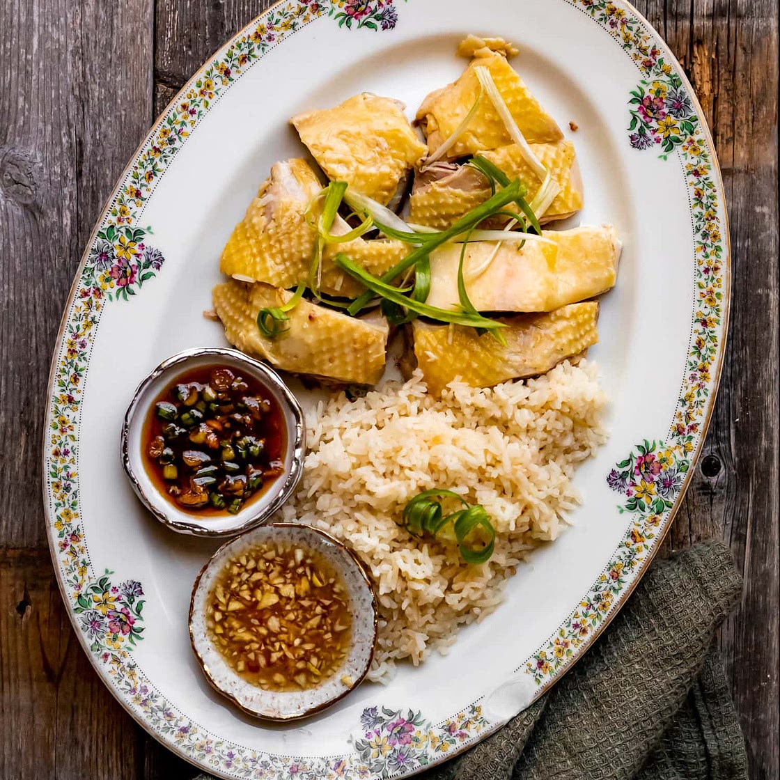 Vietnamese Inspired Hainanese Chicken Rice (Com Ga Hai Nam)