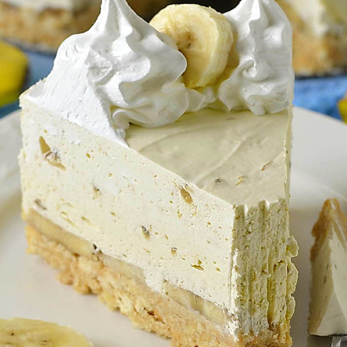 No Bake Banana Cheesecake