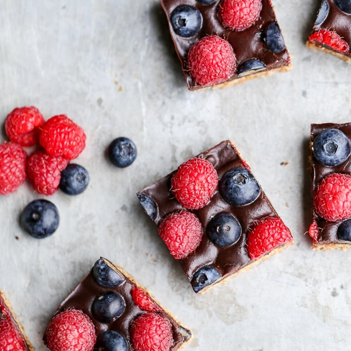 Chocolate Berry Bars (Paleo + Vegan)
