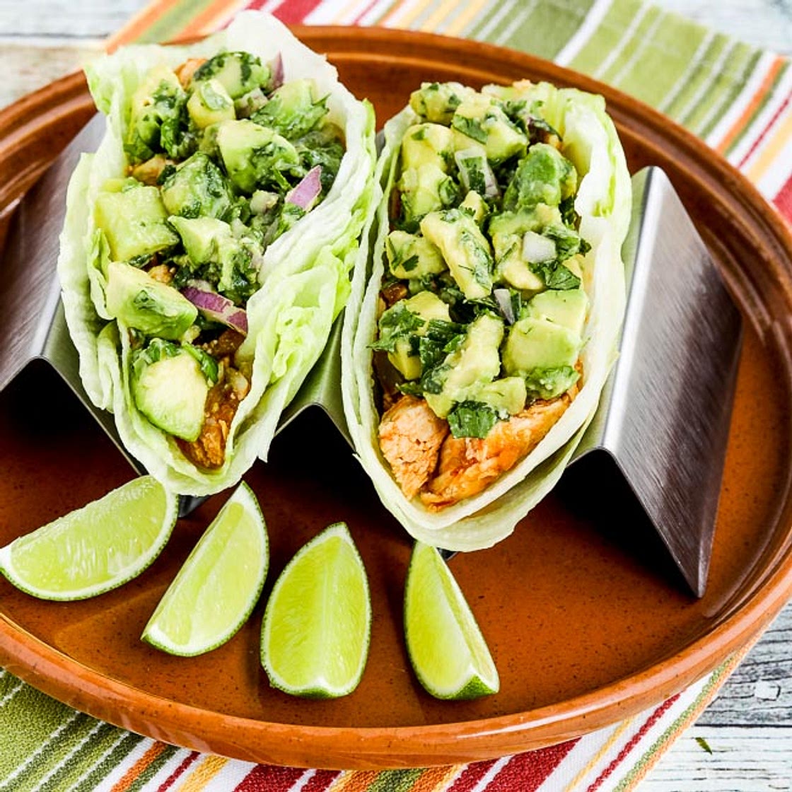 Spicy Shredded Chicken Lettuce Wrap Tacos