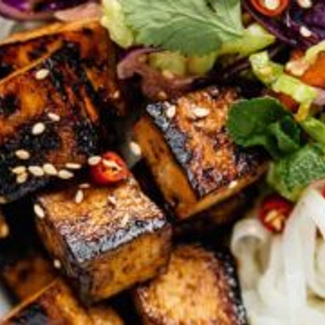Vietnamese Noodle Bowls with Lemongrass Tofu