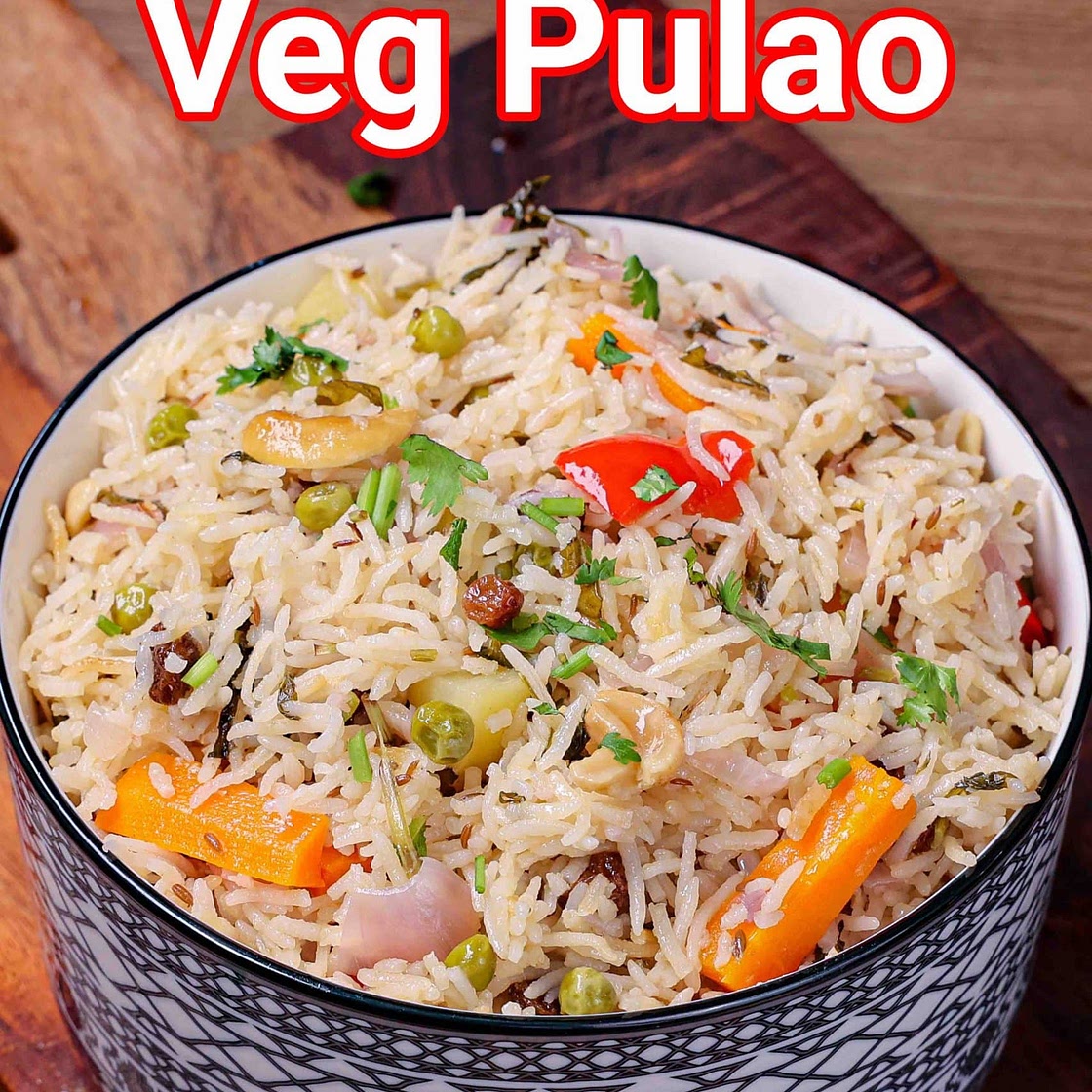 veg pulao recipe | vegetable pulao | pulao rice | veg pulav recipe