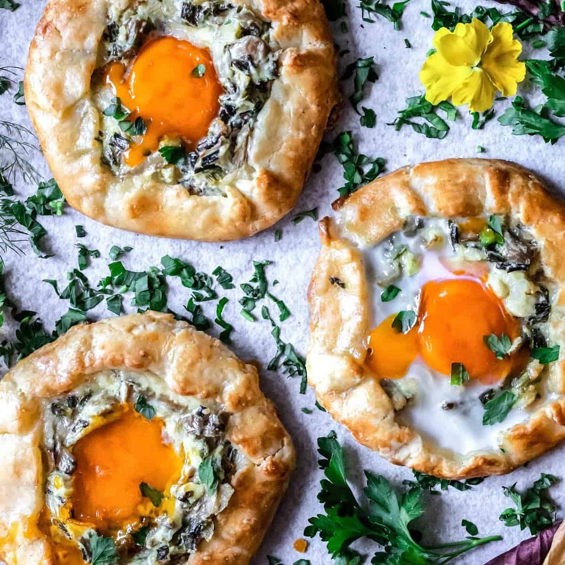 Mushroom and Egg Galette (Gluten-Free & Low FODMAP)