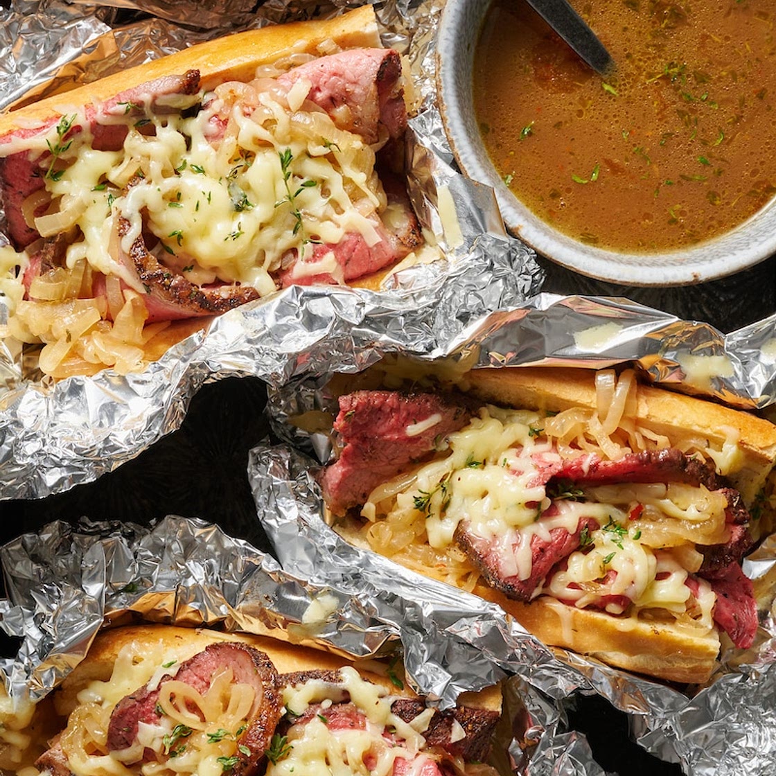 French Onion French Dip Sandwiches