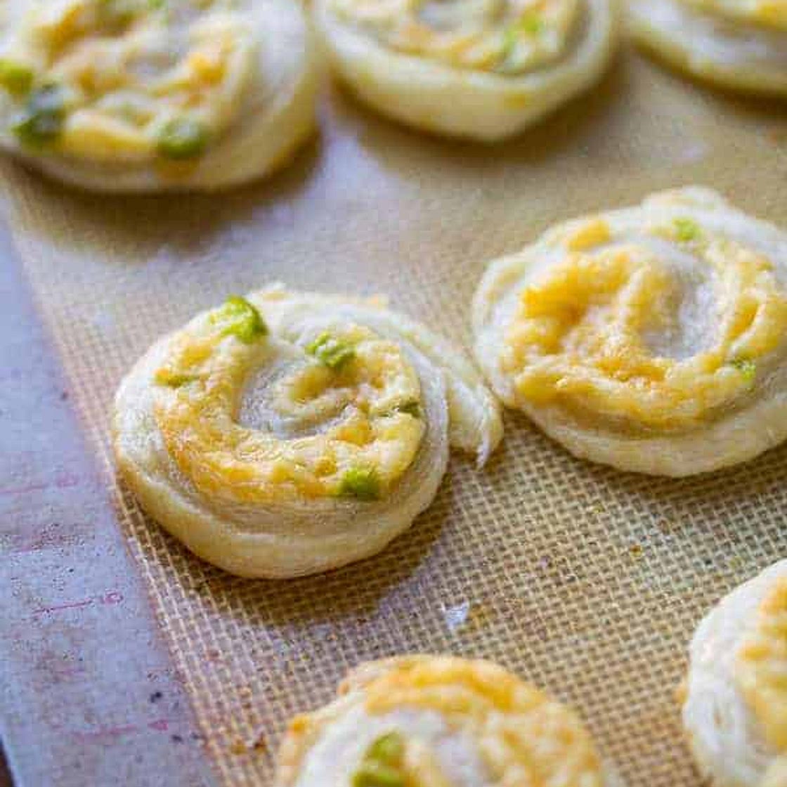 Smoked Gouda Puff Pastry Pinwheel Appetizer